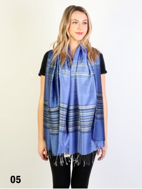 Fashion Scarf W/ Linear Pattern